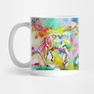 HORSE AND FOAL - watercolor painting Mug